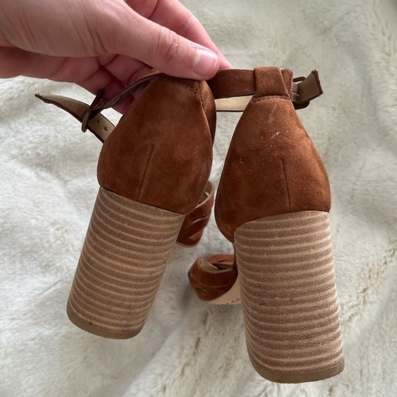 Splendid brown suede sandal heel - Picture 5 of 8